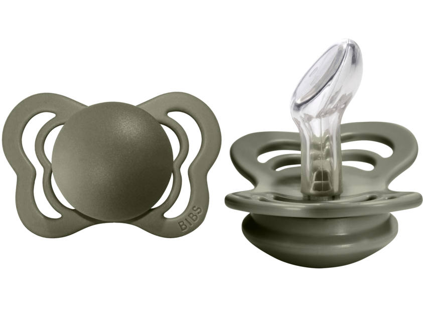 BIBS Pacifier COUTURE Silicone 2 PK Hunter Green (Min. of 2 PK, multiples of 2 PK)