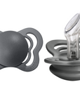 BIBS Pacifier COUTURE Silicone 2 PK Iron (Min. of 2 PK, multiples of 2 PK)
