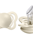 BIBS Pacifier COUTURE Silicone 2 PK Ivory (Min. of 2 PK, multiples of 2 PK)