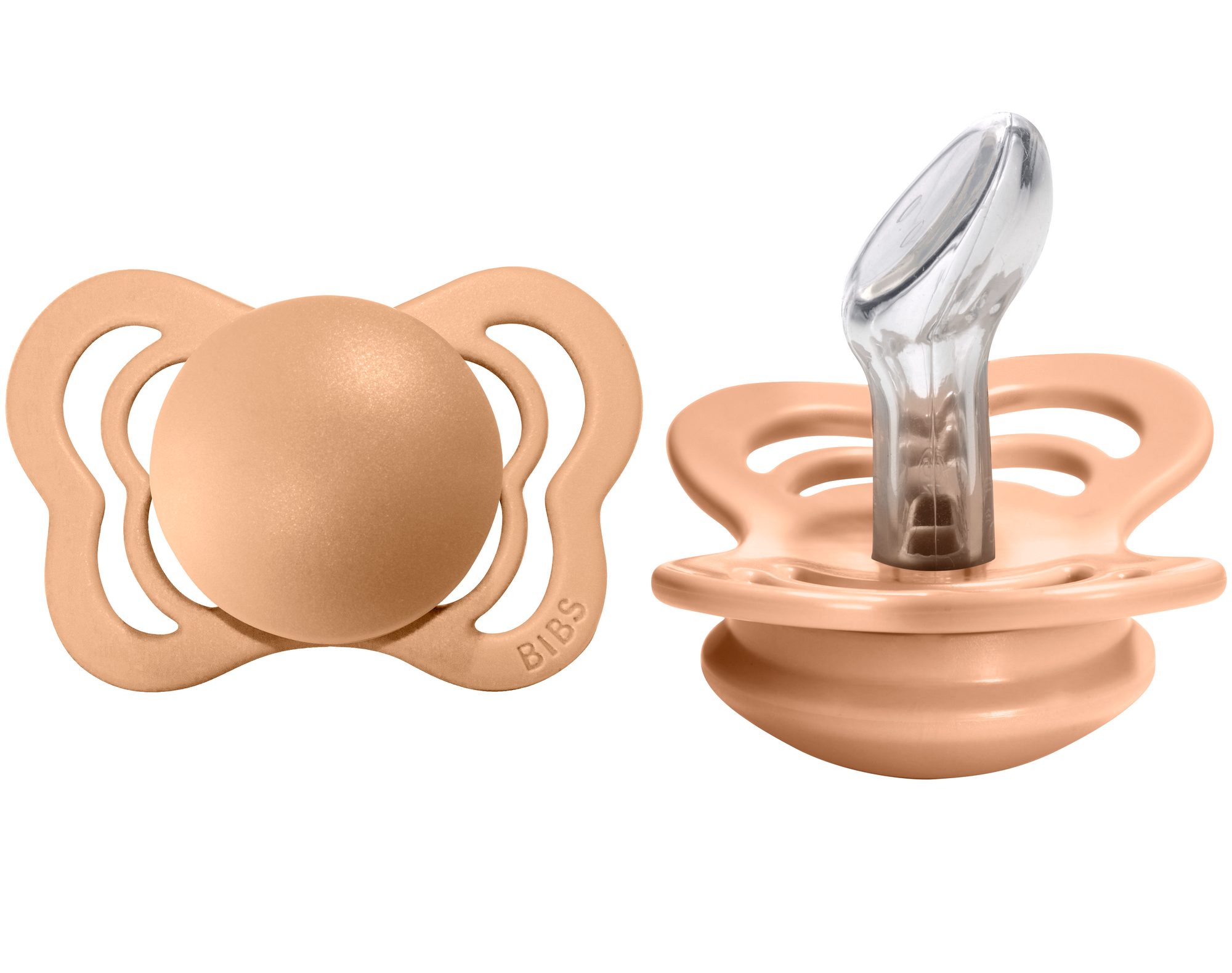 BIBS Pacifier COUTURE Silicone 2 PK Peach (Min. of 2 PK, multiples of 2 PK)