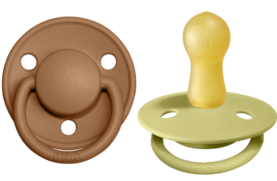 BIBS Pacifier De Lux Latex 2 PK Earth / Meadow (Min. of 2 PK, multiples of 2 PK)