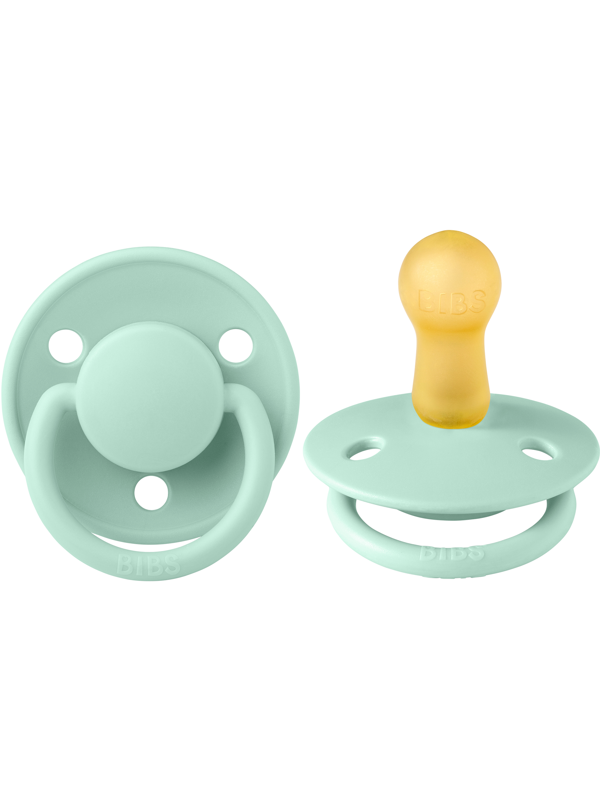 BIBS Pacifier De Lux Latex 2 PK Nordic Mint (Min. of 2 PK, multiples of 2 PK)