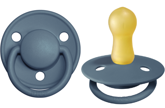 BIBS Pacifier De Lux Latex 2 PK Petrol (Min. of 2 PK, multiples of 2 PK)