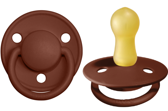 BIBS Pacifier De Lux Latex 2 PK Rust (Min. of 2 PK, multiples of 2 PK)