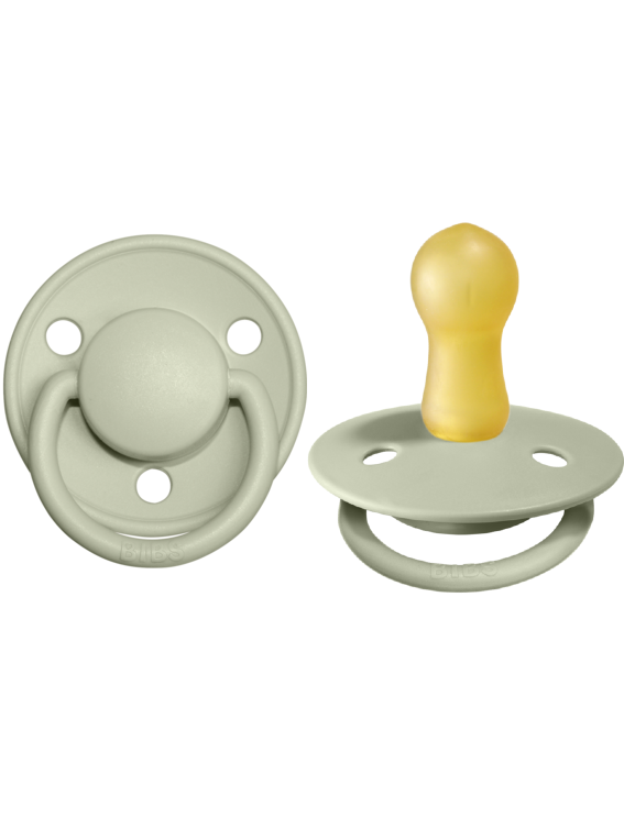 BIBS Pacifier De Lux Latex 2 PK Sage (Min. of 2 PK, multiples of 2 PK)