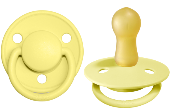 BIBS Pacifier De Lux Latex 2 PK Sunshine (Min. of 2 PK, multiples of 2 PK)