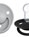 BIBS Pacifier De Lux Silicone 2 PK Cloud / Black ONE SIZE (Min. of 2 PK, multiples of 2 PK)