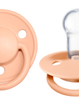 BIBS Pacifier De Lux Silicone 2 PK Peach Sunset ONE SIZE (Min. of 2 PK, multiples of 2 PK)