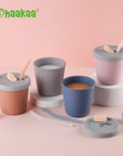 New Lower price! Haakaa Silicone Sippy Straw Cup - Blush (Min. of 4, multiples of 4)