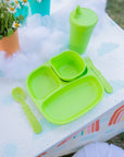 Re-Play 3 PK Packaged Divided Plates Butterfly - (Green, Bright Pink, Purple) (Min. of 2 PK, Multiples of 2 PK)