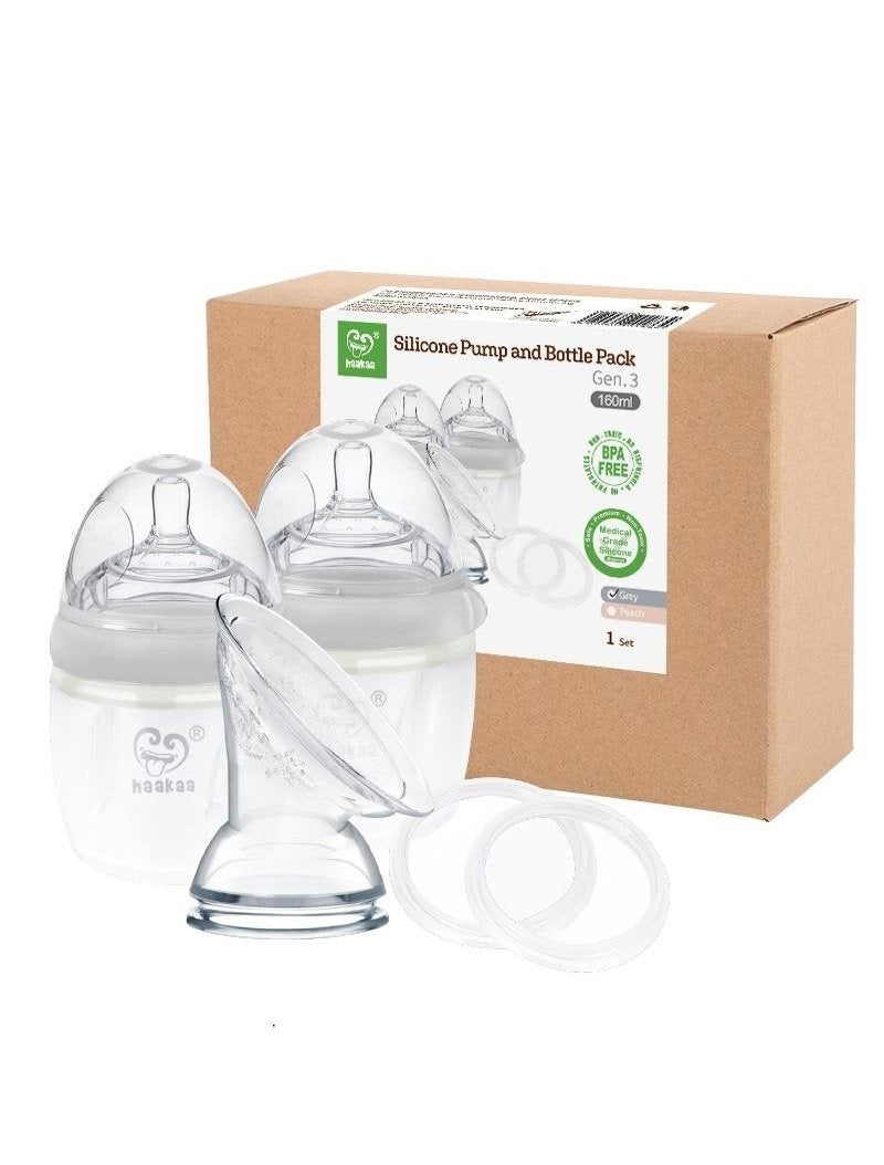 Haakaa Generation 3 Silicone Pump and Bottle Pack (Min. of 4 multiples of 4)