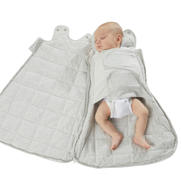 günamüna Swaddle Sack Duvet Bamboo Heather Grey 2.6 TOG (Min. of 2, multiples of 2)