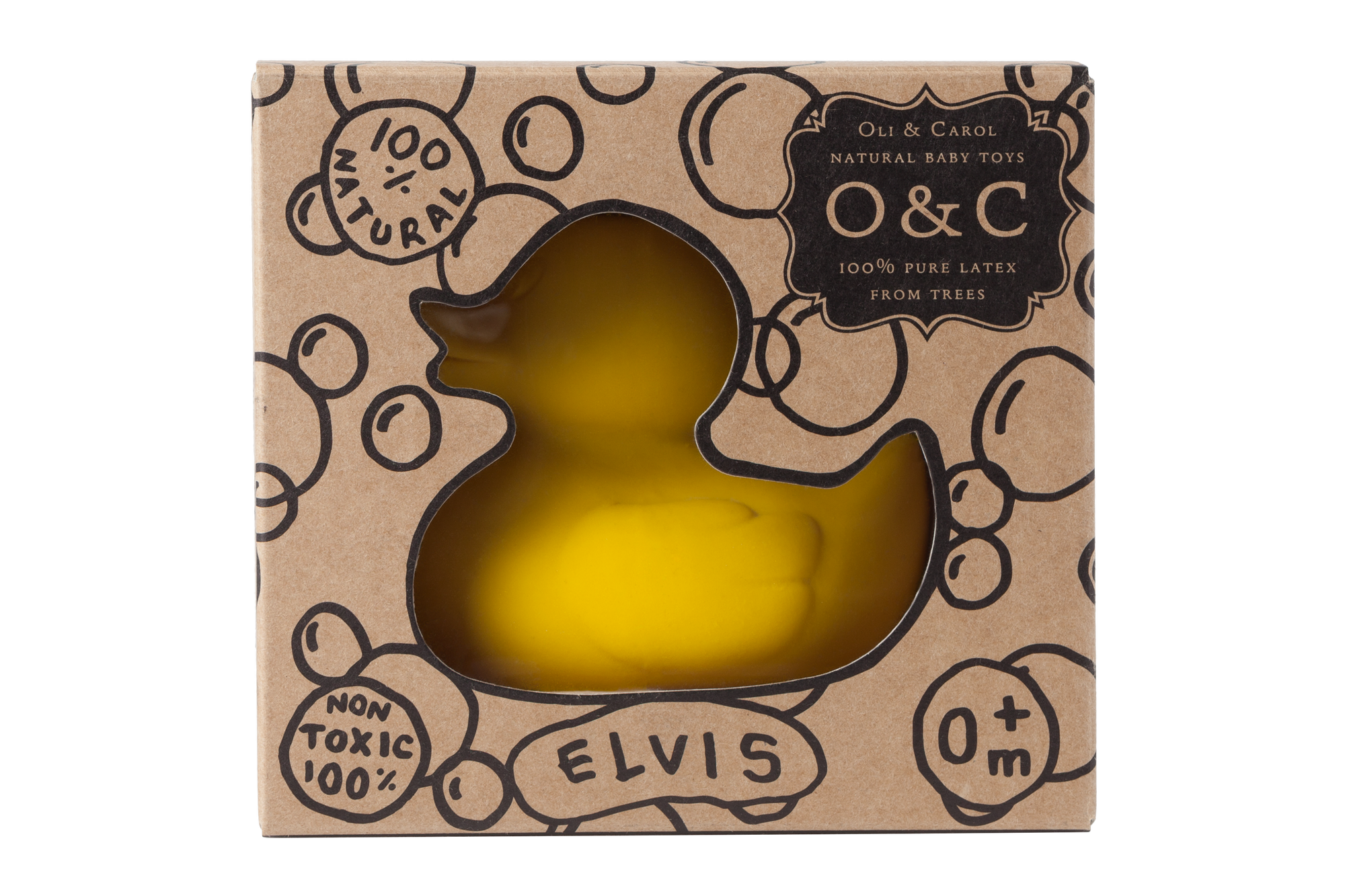Oli & Carol Small Ducks Monochrome Yellow (Min. of 2 PK, multiples of 2 PK)