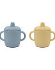 noüka Non-Spill Sippy Cup 2 Pack - Lily Blue/Butter(Min. of 2 PK, Multiples of 2 PK)