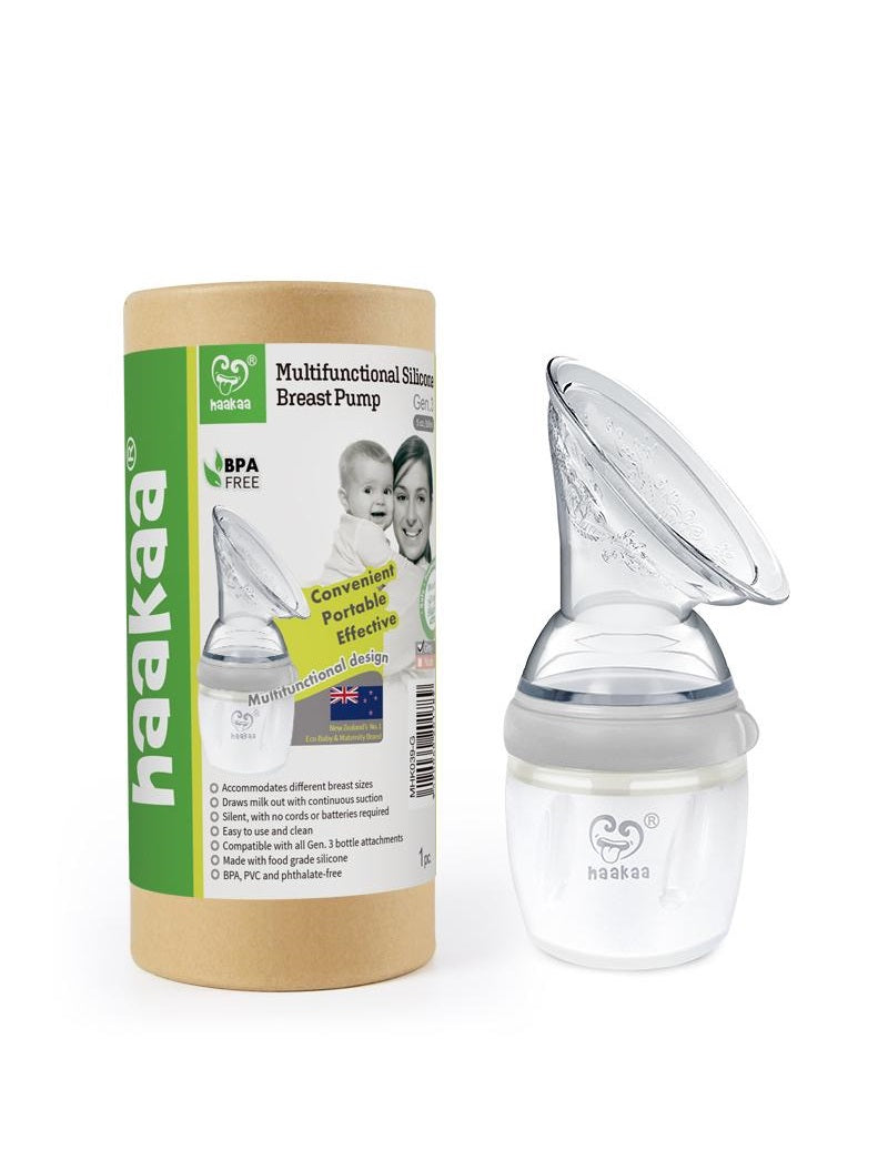 Haakaa Silicone Generation 3 Silicone Pump 160 ml-Grey (Min. of 6, multiples of 6)