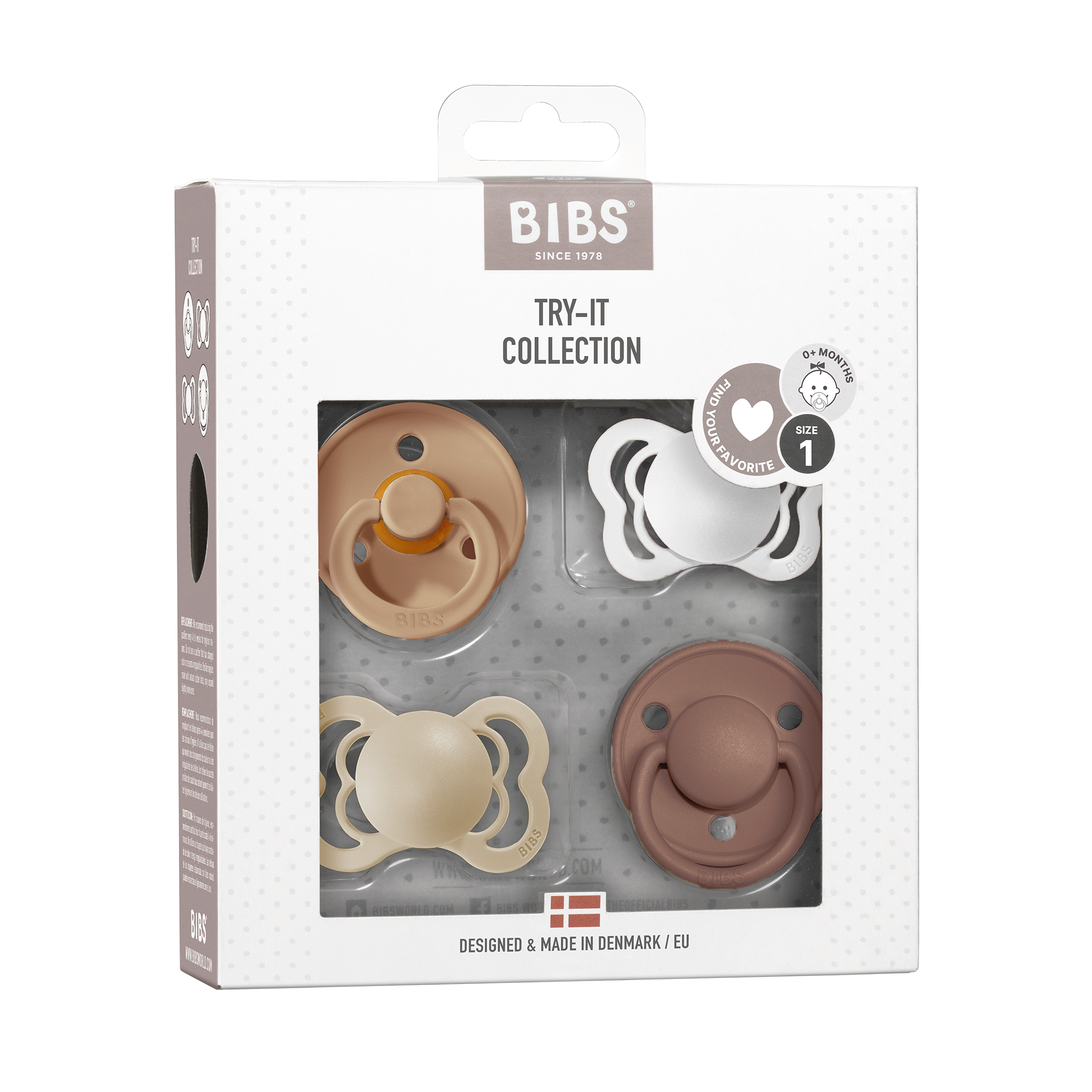 BIBS Try-It Collection Mix - Earth / Haze / Vanilla / Woodchuck - (Min. of 2 PK, multiples of 2 PK)