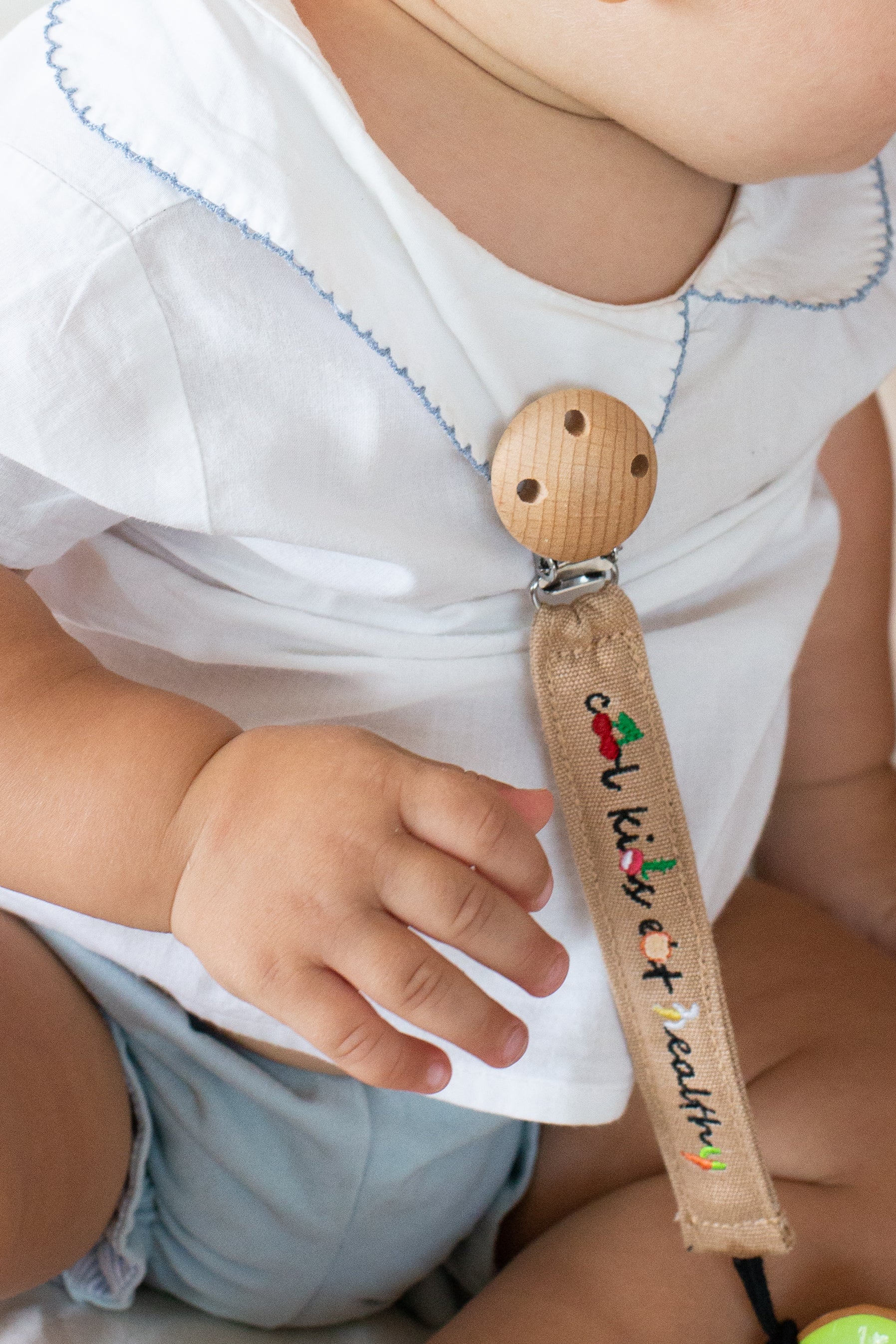 Oli & Carol Pacifier Clip (Min. of 2 PK, multiples of 2 PK)