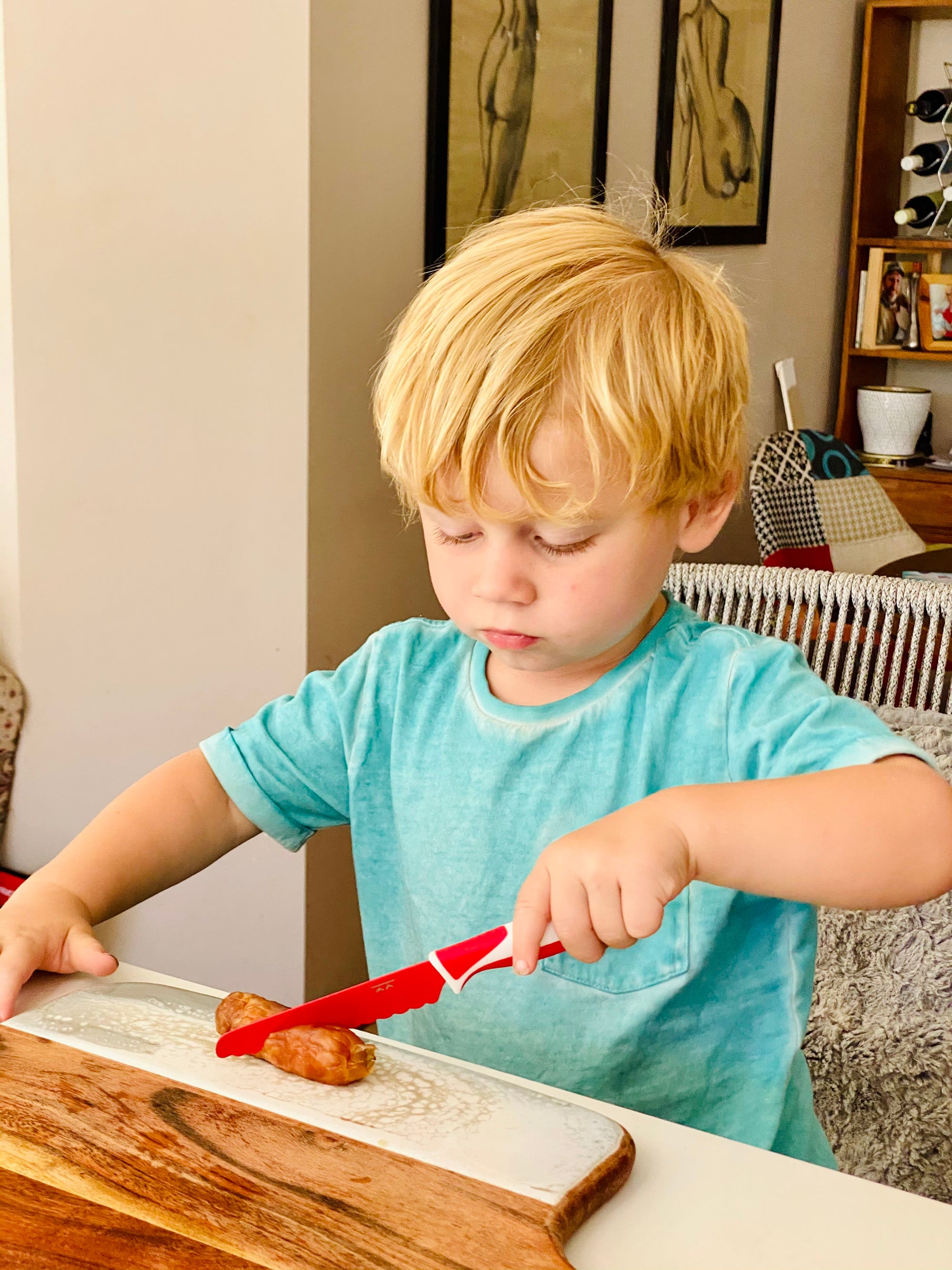 Kiddikutter Child Safe Knife Red (Min. of 2 PK, multiples of 2 PK)