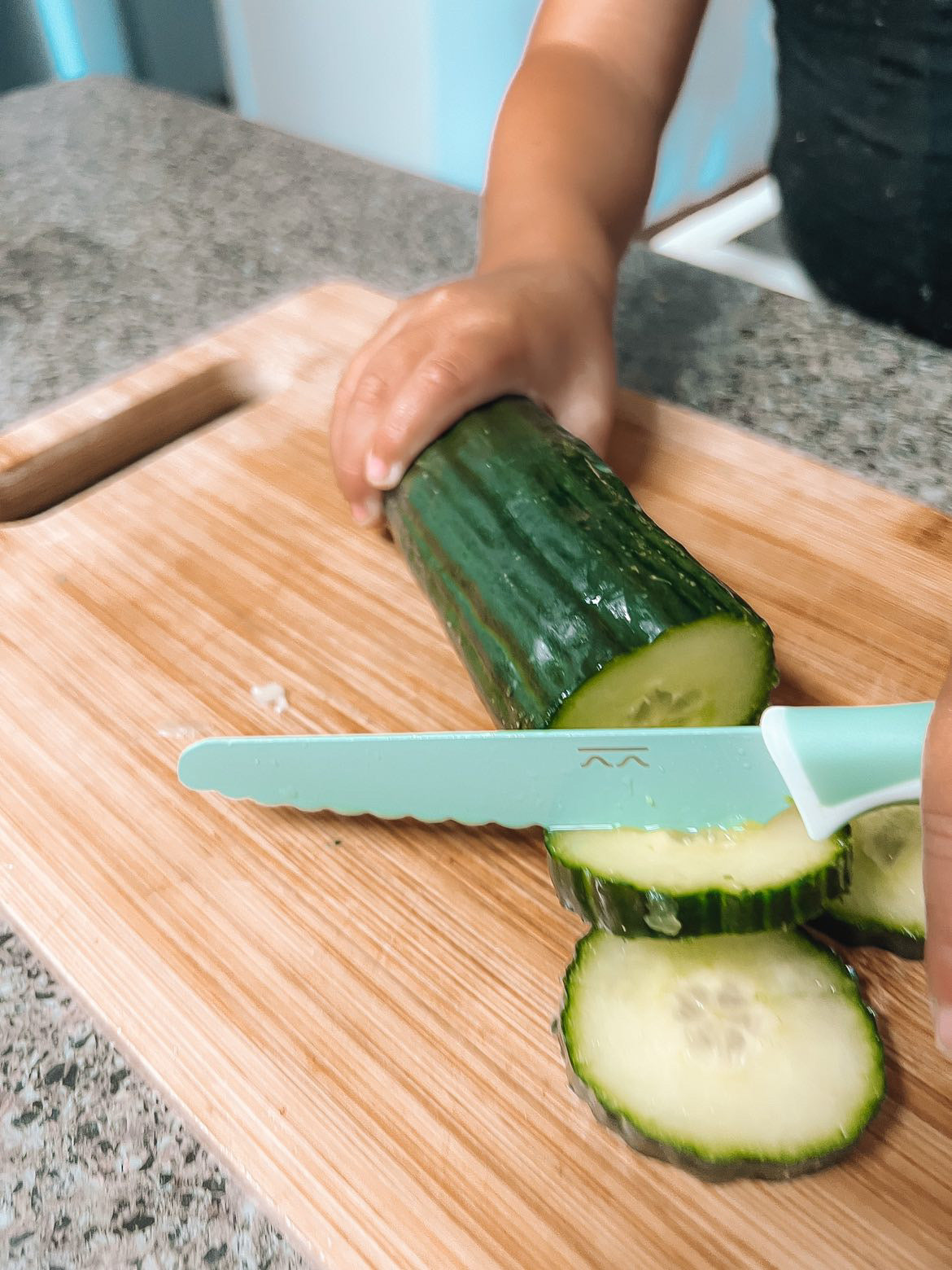 Kiddikutter Child Safe Knife Sea Green (Min. of 2 PK, multiples of 2 PK)