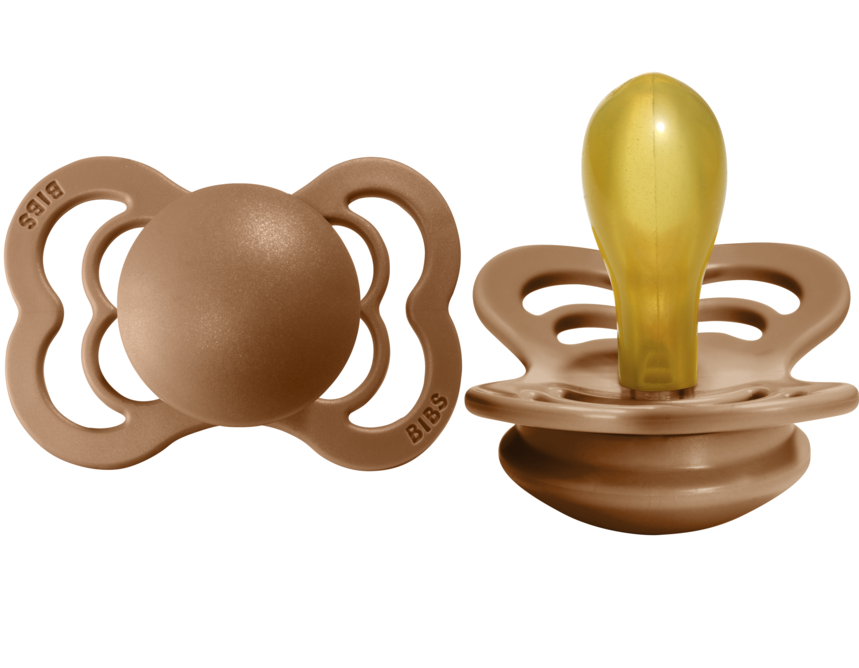 BIBS Pacifier SUPREME Latex 2 PK Earth (Min. of 2 PK, multiples of 2 PK)