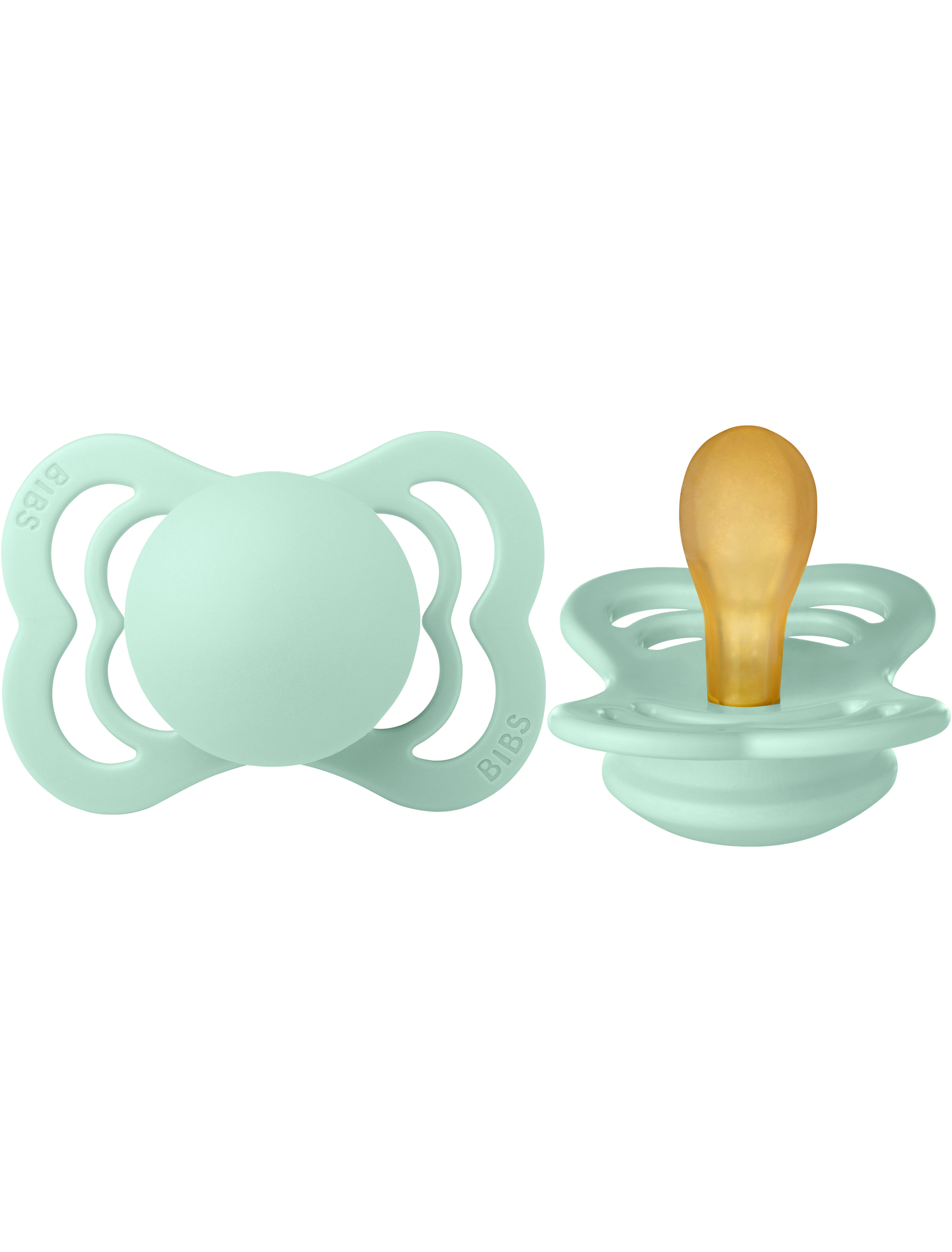 BIBS Pacifier SUPREME Latex 2 PK Nordic Mint (Min. of 2 PK, multiples of 2 PK)