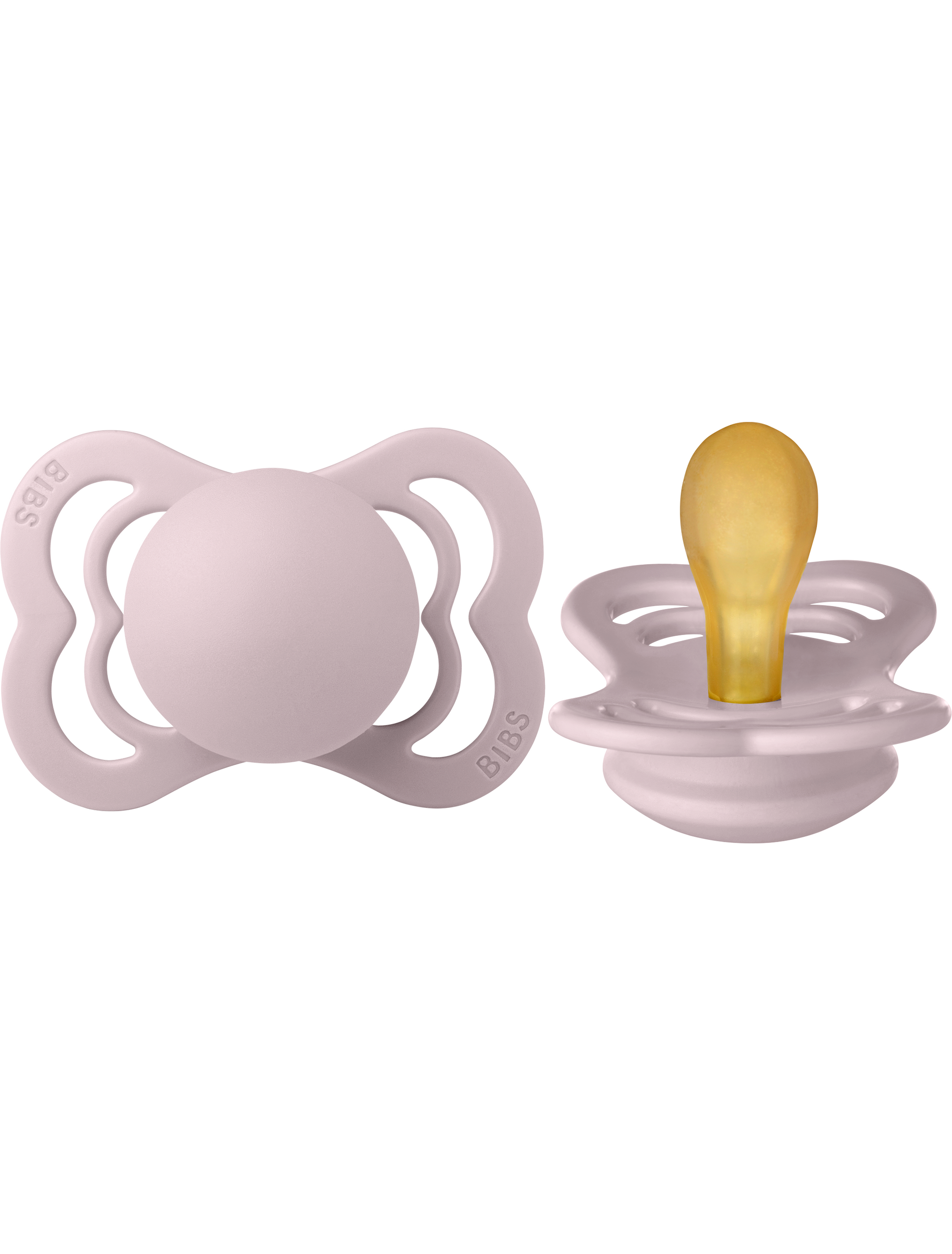 BIBS Pacifier SUPREME Latex 2 PK Pink Plum (Min. of 2 PK, multiples of 2 PK)