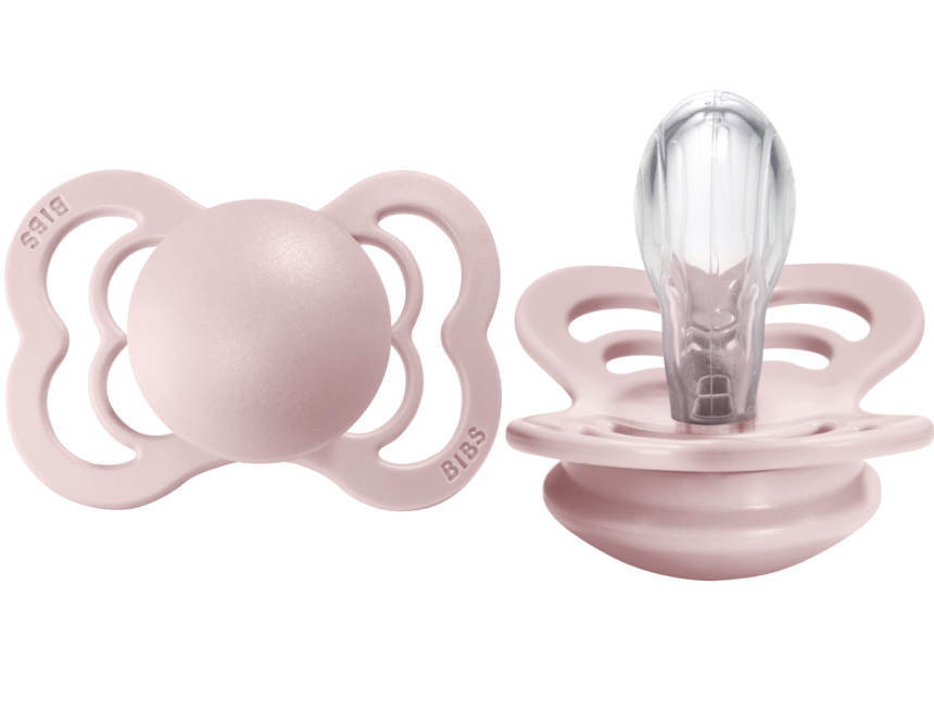 BIBS Pacifier SUPREME Silicone 2 PK Blossom (Min. of 2 PK, multiples of 2 PK)