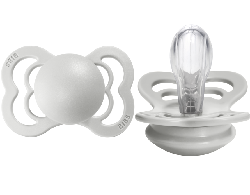 BIBS Pacifier Supreme Silicone 2PK Haze (Min. of 2PK, multiples of 2PK)