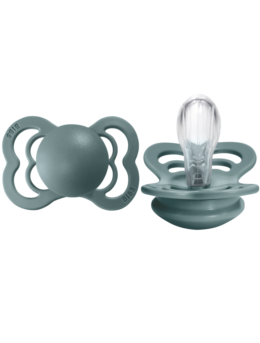 BIBS Pacifier SUPREME Silicone 2 PK Island Sea (Min. of 2 PK, multiples of 2 PK)