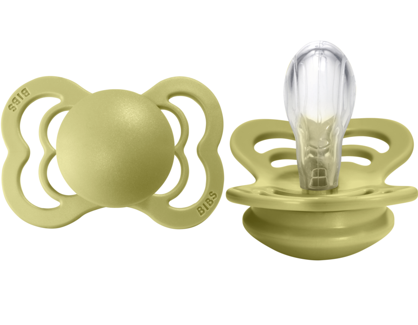 BIBS Pacifier SUPREME Silicone 2 PK Meadow (Min. of 2 PK, multiples of 2 PK)