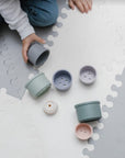 noüka Stacking Cups-Sky Set (Min. of 2 PK, Multiples of 2 PK)