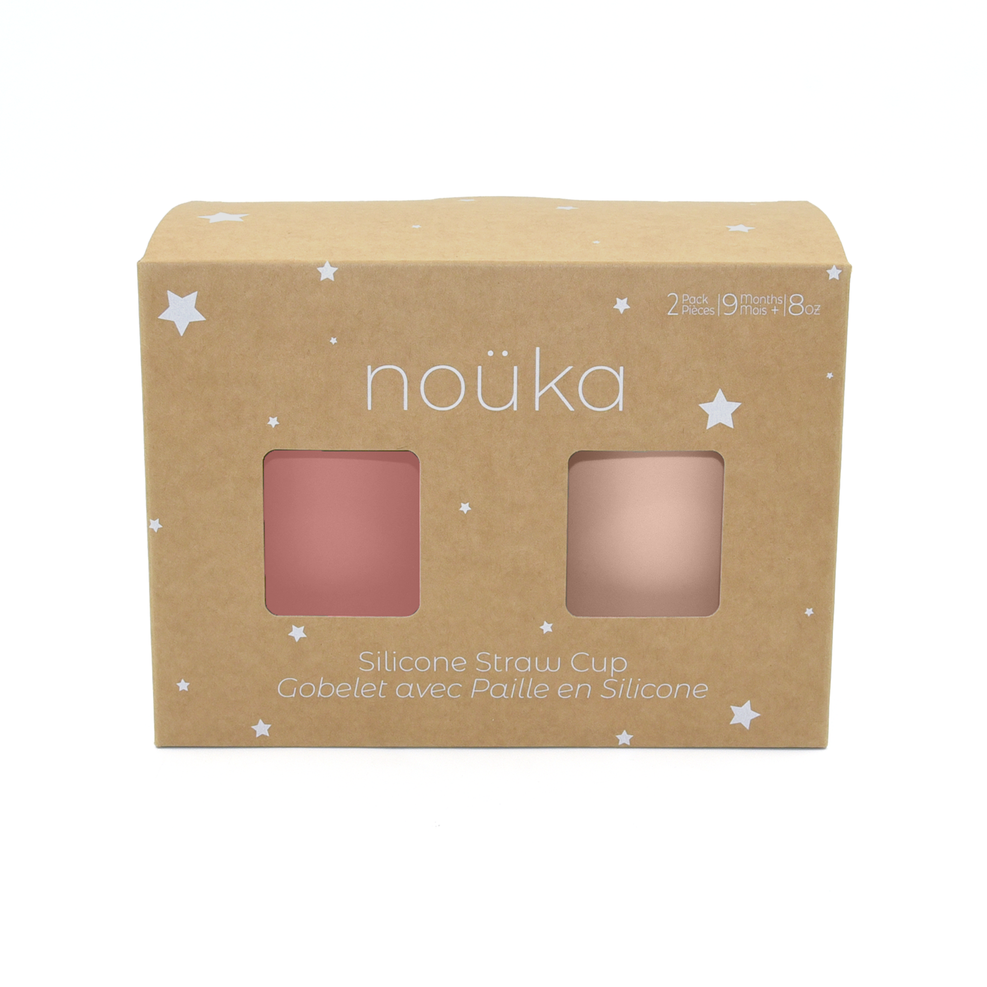 noüka Straw Cup 8 OZ 2 Pack - Deep Moon/Soft Blush (Min. of 2 PK, Multiples of 2 PK)