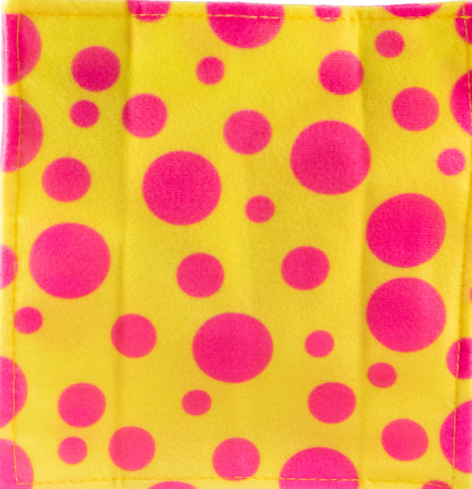 Yellow With Pink Dots Baby Paper (Min. of 6, multiples of 6)