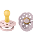 BIBS® Pacifier Boheme Latex 2 PK Blossom / Dusky Lilac (Min. of 2 PK, multiples of 2 PK) - MAIGHAN DISTRIBUTION CANADA