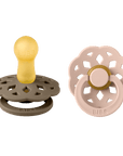 BIBS® Pacifier Boheme Latex 2 PK Dark Oak / Blush (Min. of 2 PK, multiples of 2 PK) - MAIGHAN DISTRIBUTION CANADA