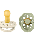 BIBS® Pacifier Boheme Latex 2 PK Ivory / Sage (Min. of 2 PK, multiples of 2 PK) - MAIGHAN DISTRIBUTION CANADA