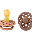 BIBS® Pacifier Boheme Latex 2 PK Peach / Woodchuck (Min. of 2 PK, multiples of 2 PK) - MAIGHAN DISTRIBUTION CANADA