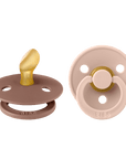 BIBS Pacifier Original COLOUR Latex 2 PK Anatomical Blush / Woodchuck (Min. of 2 PK, multiples of 2 PK) - MAIGHAN DISTRIBUTION CANADA