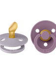 BIBS Pacifier Original COLOUR Latex 2 PK Anatomical Fossil Grey / Mauve (Min. of 2 PK, multiples of 2 PK) - MAIGHAN DISTRIBUTION CANADA