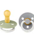 BIBS Pacifier Original COLOUR Latex 2 PK Sage Glow / Cloud Glow (Min. of 2 PK, multiples of 2 PK) - MAIGHAN DISTRIBUTION CANADA