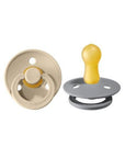 BIBS Pacifier Original COLOUR Latex 2 PK Sand / Cloud (Min. of 2 PK, multiples of 2 PK) - MAIGHAN DISTRIBUTION CANADA
