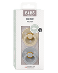 BIBS Pacifier Original COLOUR Latex 2 PK Symmetrical Vanilla / Cloud (Min. of 2 PK, multiples of 2 PK) - MAIGHAN DISTRIBUTION CANADA