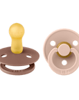 BIBS Pacifier Original COLOUR Latex 2 PK Woodchuck/Blush (Min. of 2 PK, multiples of 2 Pk) - MAIGHAN DISTRIBUTION CANADA