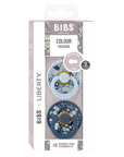 BIBS x Liberty Pacifier Original COLOUR Latex 2 PK Chamomile Lawn Baby Blue Mix (Min. of 2 PK, multiples of 2 PK) - MAIGHAN DISTRIBUTION CANADA