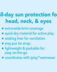 Brim Sun Protection Hat in Coral (Min. of 3, multiples of 3)