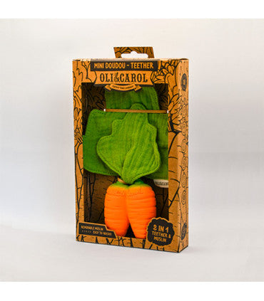 Oli & Carol Mini Doudou Teether - Cathy the Carrot (Min. of 2 PK, multiples of 2 PK)