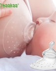 Haakaa Breastfeeding Nipple Shield - Orthodontic shape (Round Base) (Min. of 2 , multiples of 2) - MAIGHAN DISTRIBUTION CANADA