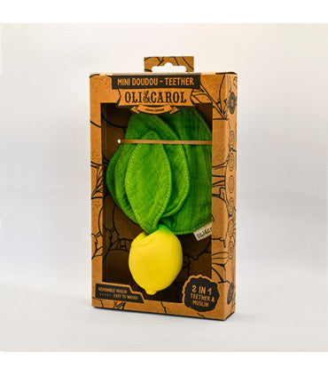 Oli & Carol Mini Doudou Teether - John Lemon (Min. of 2 PK, multiples of 2 PK)