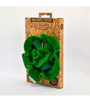 Oli & Carol Mini Doudou Teether - The Kale (Min. of 2 PK, multiples of 2 PK)