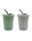 noüka Straw Cup 8 OZ 2 Pack - Fern/Light Storm (Min. of 2 PK, Multiples of 2 PK) - MAIGHAN DISTRIBUTION CANADA